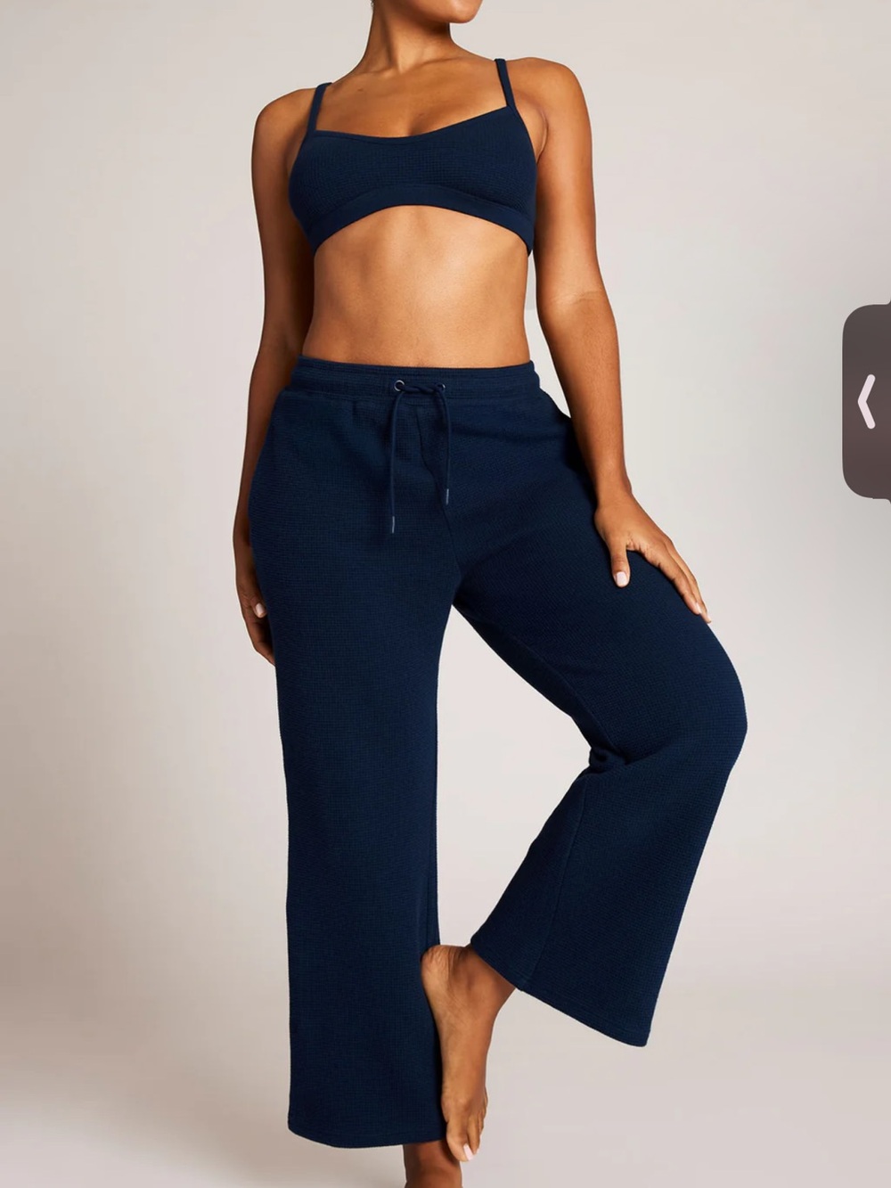Negative Underwear Waffle Cropped Knit Track Pant
